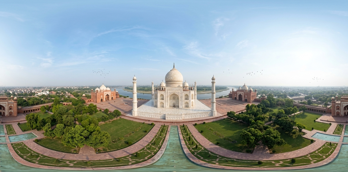 泰姬陵360°航拍全景