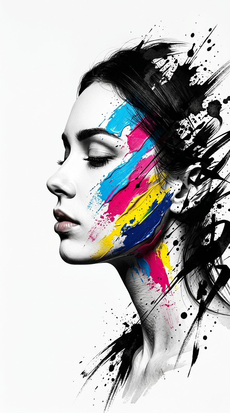 墨染流光：极简主义下的多维感官肖像