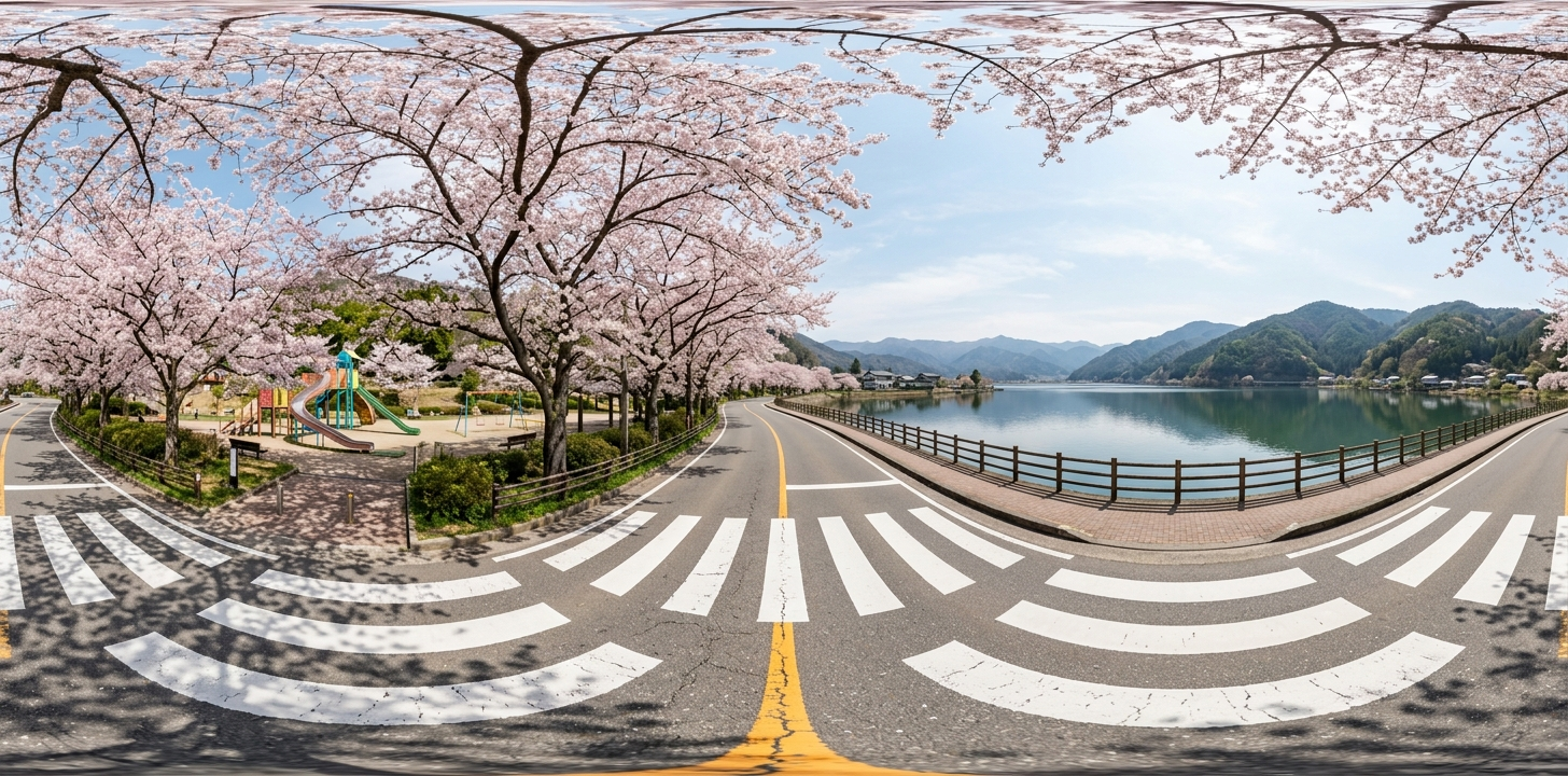 湖畔漫步:1.6米人眼高度360度沉浸全景提示词 - 绘梦拾光-AI艺术灵感-让灵感,触手可得