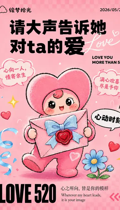 把心动装进信封里，让520的爱勇敢被看见