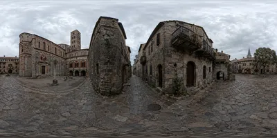 GPT Image 2.0提示词｜中世纪古镇360°全景写实街景
